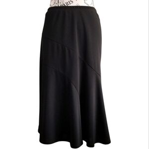 Black Midi Skirt Vanity Fair Size 16